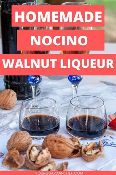 Homemade green walnut liqueur Homemade Drinks