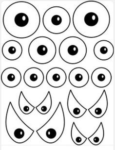 an image of eyes with different shapes and sizes to make them look like they are looking at