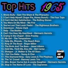 top hits from the'60s