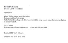 the recipe for grilled chicken is shown in black and white text on a white background