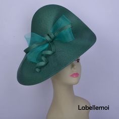 NEW Large emerald green fascinator saucer hatinator Church hat | Etsy Green Summer Costume Hats And Headpieces For Church, Green Wide Brim Boater Hat For Kentucky Derby, Elegant Green Boater Hat With Curved Brim, Green Short Brim Hat For Garden Party, Green Top Hat For Summer Church Events, Green Curved Brim Boater Hat For Kentucky Derby, Green Boater Hat With Curved Brim For Kentucky Derby, Green Boater Hat For Kentucky Derby, Green Costume Hats And Headpieces For Garden Party