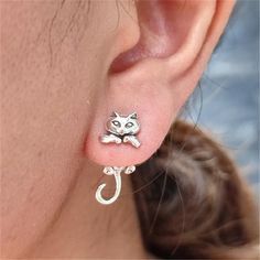 2023 New Funny Small Black Cat Earring for Women Girl Fashion Cute Animal Earrings Fashion Party Jewelry Gifts WholesaleWholesaleDropshiping SupportStyle TRENDYStyle Fashion, TrendyShape\pattern GeometricShape CatQuantity 1 pairPackage Opp bagOrigin US(Origin)Occasion Daily, Casual, Party, Wedding, ClubModel Number ER23Y0241Metals Type Zinc alloyMaterial AlloyMaterial Zinc alloyItem Type EarringsGender Women, Lady, GirlsGender WomenFine or Fashion FashionEarring Type Drop EarringsColor as the picture Dear friends, if you do not receive the product or have any problems after receiving the product, please do not give us bad comments, please contact us at the first time, we will give you a satisfactory reply. Black Cat Earrings, Animal Earrings, Cat Earrings, Jewelry Party, Shape Patterns, Women Girl, Fashion Earrings, Types Of Metal, Geometric Shapes