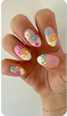 April Nails, Manikur Kuku, Cute Simple Nails, Summery Nails, Simple Acrylic Nails, Nagel Inspo, Short Acrylic Nails Designs, Get Nails, Spring Nail