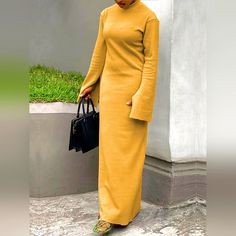 8% Spandex 82% Treated Polyester Casual Yellow Long Sleeve Maxi Dress, Long Yellow Dress For Fall, Yellow Long Oversized Dresses, Oversized Yellow Dresses For Fall, Oversized Yellow Dress For Fall, Casual Yellow Oversized Maxi Dress, Oversized Yellow Maxi Dress, Yellow Maxi Dress For Fall, Stylewe Dresses