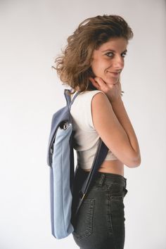 Azul del ordenador portátil Backpack mochila azul lona Monster Backpack, Hipster Backpack, Blue Laptop, Black Rucksack, Backpack Cute, Cute Backpack, Minimalist Backpack, Minimalist Bag, College Backpack