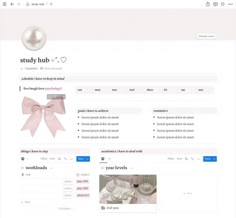 an image of a website page with items on it