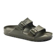 Birkenstock Arizona EVA (Men) - Khaki/Green Buckle Sandals - Slide Sandals - The Heel Shoe Fitters Eva Birkenstock, Birkenstock Eva, Birkenstock Arizona Eva, Arizona Eva, Birkenstock Men, Birkenstock Women, Cork Sandals, After Workout, Calf Muscles