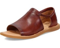 Born Cove Modern | Zappos.com Casual Sandals With Square Toe And Medium Width, Square Toe Leather Slip-on Sandals, Leather Square Toe Slip-on Sandals, Leather Slip-on Sandals With Square Toe, Casual Leather Sandals With Square Toe, Modern Sandals, Dark Tan, Perfect Wardrobe, Womens Sandals Flat