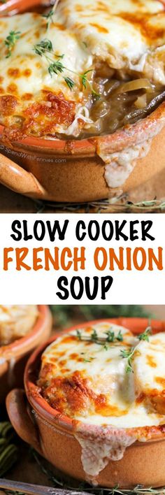 this slow cooker french onion soup is an easy and delicious side dish for any meal