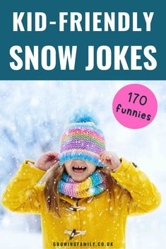 170 best snow jokes and snow puns for chilly laughs - Growing Family Snow Jokes For Kids, Snow Captions For Instagram, Snow Captions, Snow Puns, Toddler Jokes, Winter Jokes