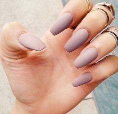 I don't know why I have an obsession with matte nails ! Pastel purple matte nails :D Future Nails, Nail Goals, Matte Nails Design, Trendy Nail, Nail Styles, Manicure E Pedicure, Nail Shapes