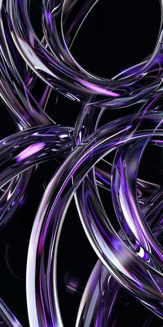 an abstract purple background with lines and curves