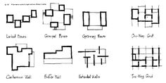 some drawings showing different types of lines and shapes in the form of rectangles