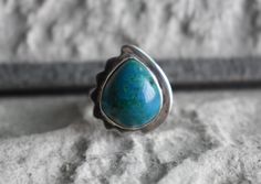 *natural chrysocolla ring handmade design ring all ring sizes available >>stone name=natural chrysocolla >>stone size=15mm length                             14mm width 925 silver ring handmade ring (you will get exact item that you see in the photo) the images are not edited all images are genuine. if u any question for item please feel free and contact me.  we are very happy to help you. important note------ #we shipped your item 1-3 business days #item delivery time-2-3 weeks. thank you. Chrysocolla Ring, 925 Silver Ring, Silver Rings Handmade, Handmade Design, Stone Names, 925 Silver Rings, Ring Handmade, Rings Statement, Handmade Ring