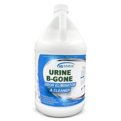 a gallon of urine b - gone odor eliimizer and cleaner on a white background