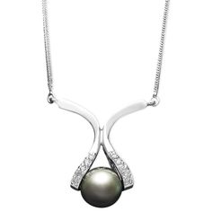 in stock Luxury Tahitian Pearl Necklace In White Gold, Silver Tahitian Pearl Necklace Fine Jewelry, Silver Tahitian Pearl Necklace, Macys Jewelry, White Gold Set, 14k Gold Necklace, Tahitian Pearls, Mens Gift Sets, Round Cut Diamond