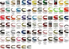 an image of different types of wires and cables in various colors, sizes and shapes