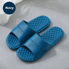 Slippers with a solid color design are the products that are used a lot during the summer season. These slippers are mainly used in the bathroom, on the beach, and by the pool. Since it is completely made of EVA material, it is very light and easily washable. Buy, use, wash, and carry wherever you want. All of this will be very easy with this product. Designed by 4COLORDRESS Men Slippers, Slide Slippers, Summer Slippers, Outdoor Summer, Elegant Shoes, Flip Flop Shoes, Summer Patterns, Fashion Sandals, Blue Sandals