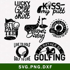 golf svg files for cutting and design