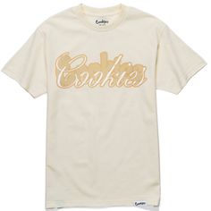 Brand New With Tags Extremely Rare Bay Area Cookies Sf San Francisco California Black Owned Business Small Business Cookies Sf Original Thin Mint Cream Wheat Tan Beige Nude Brown Shirt T-Shirt Tee With Overlapping Graffiti Told School English “ Cookies “ Logo Cookies Sf Costa Nostra Logo 2 Tee The Costa Nostra T-Shirt From Cookies Comes In A Cream Colorway, Showing Off The Brand Name Across The Chest In Two Styles That Intertwine. Ribbed Crew Neck Collar. Printed Neck Label For Comfort. Brand Ta English Cookies, Business Cookies, Cream Wheat, Cookies Logo, Cookies Sf, Black Owned Business, Cookie Business, School English, Brown Shirt