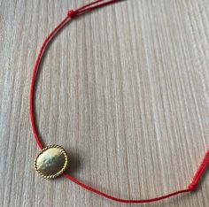 Handmade 18K Gold Plated Red Silk String Necklace |Red String Necklace| Gold Plated On 925 Sterling Silver| Unique Necklace| %100 925 Sterling Silver, 18K Gold Plated Necklace. with Love and Care with signature of Red Silk String. Which gives you power, luck and protection for nazar, bad thoughts and ills. Size is adjustable; Shortest look 18 Longest look 21 inches WE CAN ALSO MAKE ANY SIZE AND MATERIAL YOU WANT IT TO BE :) -All our jewelry s are special design. -Customizable design. PACKING: - Dainty Red Round Jewelry, Red Hallmarked Jewelry For Valentine's Day, Red Adjustable Classic Jewelry, Classic Red Jewelry As A Gift, Classic Handmade Red Necklace, Red Gold Plated Necklace, Handmade Red Necklaces For Anniversary, Red Round Necklace For Her, Gold Plated Red Jewelry For Gift