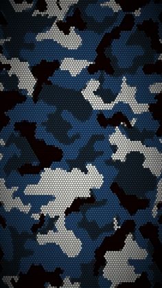 a blue and white camouflage background