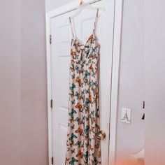 Size Medium, Which Is Geared Towards Ladies Who Are Between A Size 8 And 10. Never Worn. Comes From A Smoke-Free Home. Lined Sundress Maxi Dress For Brunch, Brunch Sundress Maxi Dress Lined, Floral Print Maxi Dress For Casual Wear, Brunch Lined Sundress Maxi Dress, Butterfly Maxi Dress, Altard State Dresses, Altard State, Colorful Dresses, Maxi Dress