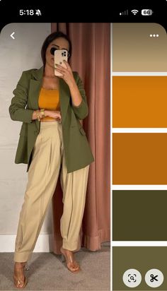 Autumn Color Palette Fashion, Dress Trending, Fall Color Schemes, Colour Combinations Fashion, Color Combos Outfit, Looks Pinterest, Color Blocking Outfits, Color Combinations For Clothes, Aesthetic Look