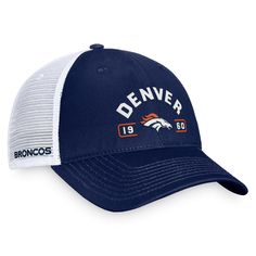 Highlight your unwavering loyalty to the Denver Broncos by grabbing this Free Kick Trucker cap. This hat from Fanatics has been meticulously constructed with a comfortable unstructured fit and Denver Broncos embroidered graphics, making sure you feel as good as you look. The snap closure allows you to fit this hat to your liking, allowing for a personalized fit. Adjustable Curved Brim Hats For Fan Gear, Adjustable Curved Brim Fan Gear Hats, Fan Gear Cap Hat, Curved Bill Hat For Sports Events, Denver Broncos Logo, Broncos Logo, Free Kick, For Sale Sign, Boston Celtics