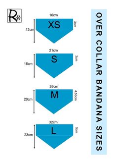 the size and width of an overcoat bandana