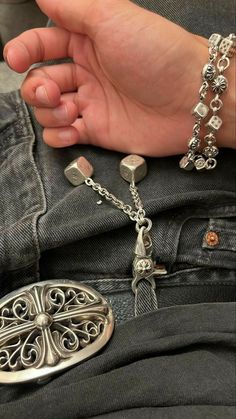 Chrome Hearts Jewelry, Pet Jewelry, Jewelry Accessories Ideas, Dope Jewelry, Funky Jewelry, Jewelry Lookbook, Chrome Hearts, Dream Jewelry, Jewelry Inspo