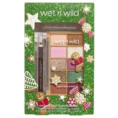 Elevate your holiday glam with our festive kit featuring an eye & face palette and eyeliner! Create dazzling looks for every celebration and shine bright! Delivering over 40 years of trend-forward and all-inclusive innovations, we are your trusted beauty expert that will keep you looking fabulous without ever betraying your budget. From the bold n bright to the neutral n nuanced, we set out to spoil you with options while setting the gold standard of achievability. So go ahead, get your feet wet with us again and go wild with your imagination! Size: 2.  Color: Multicolor. Holiday Eye, Eyeliner Set, Face Palette, Holiday Glam, Go Wild, Beauty Expert, Wet N Wild, Shine Bright, All Inclusive