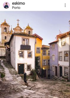 an old photo of some buildings and a fire hydrant in front of them with the words wonderful portugal written on it