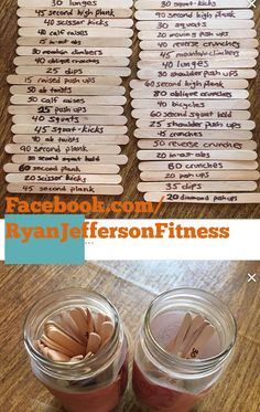 wooden spoons are sitting on top of a table