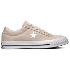 The One Star OX in Particle Beige, beginning with its debut in 1974, has the shoe of the independents. Since its bold 90's iteration, it's been optimized with a tonal canvas, star details, clean white midsoles, a snugger fit and a cushioned OrthoLite insole. Size: 9.  Color: Pink.  Gender: male.  Age Group: adult. Converse Run Star, Converse One Star, Womens Training Shoes, One Star, School Shoes, Chuck Taylor All Star, Training Shoes, Black Sneaker, Platform Shoes