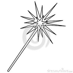 a black and white drawing of a starburst or sparkler on a white background