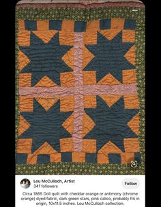 an image of a quilt with stars on it, and the caption is below