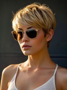 Hair Color For Tan Skin, Short Haircuts For Ladies, Haircuts For Ladies, Short Hair Images, Short Hair Pixie Cuts, Messy Short Hair, Super Short Hair, Edgy Short Hair