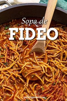 This sopa de fideo recipe is a comforting Mexican noodle soup made with lightly toasted noodles simmered in a seasoned tomato broth, easy to make. Fideo Loco, Fideo Soup Recipe, Mexican Noodle Soup, Fideo Recipe, Mexican Soups, Mexican Recipies, Homemade Hot Sauce, Mexican Breakfast Recipes, Pasta Noodle Recipe