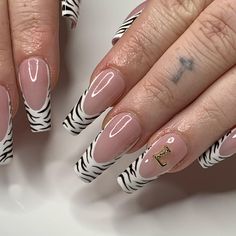 Zebra print frenchies 🦓🤍 @courtneychristian___ Thanks for looking! 🤍 • • • • • • • #nsi #brisbanenails #brisbane #nails #nailart #qld #lish #popular #trending #nailtech #explorepage #explore #exploremore #exploreaustralia #heartnails #nudenails #frenchies #french #frenchnails #brisbanenails #northbrisbane #brisbanenailart #morayfield #morayfieldnails #pintrestnails Zebra Print Nails Designs, Zebra French Nails, Zebra Print Nails, Zebra Nails, Print Nails, Nail Patterns, Heart Nails, Nude Nails