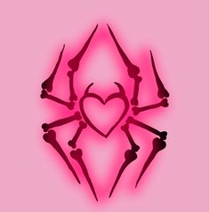 a pink background with black lines and a heart in the shape of people's hands