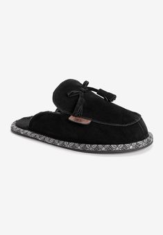 Kick back in easygoing style with Leather Goods by MUK LUKS® Women's Cosette Mule. Genuine wool and faux fur combine to make warm lining while comfortable Black Mule, Womens Mules, Multiple Color, Soft Suede, Leather Goods, Womens Slippers, Lay Flat, Leather Women, Open Toe