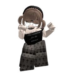 an animated girl holding a sign with words on it