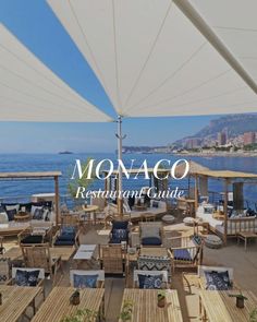 Restaurant with sea view and a cozy terrace Monaco Restaurant, Monte Carlo Travel, Monaco France, Luxury Lifestyle Travel, Bucket List Family, Expect Nothing, Mediterranean Cruise