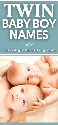 Looking for twin baby boy names? Dive into this twin boy name list and find unique twin names that celebrate brotherly love. These boy twins name ideas are not only perfectly paired, but also carry special meanings like courageous, resilient, friendship and brotherhood. From twin boy vintage names, boy matching twin names, twin names that rhyme to rare baby names for twin boys, these twin boy names are meaningful. Check out these twin unique boy names and find the perfect duo for your twin sons!