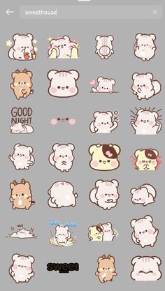 the sticker sheet shows different types of animals and cats, including one with an animal face