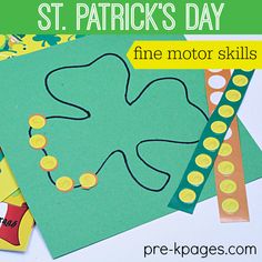 this st patrick's day fine motor skills craft is perfect for kids to make