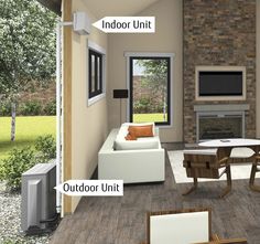 an outdoor living room with furniture and accessories labeled in the diagram above it's description