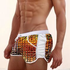 Season:Summer,Spring; Fabric:Spandex,Polyester; Gender:Men's; Style:Designer,Fashion; Elasticity:Micro-elastic; Occasion:Holiday,Beach,Swimming Pool,Surfing; Fit Type:Regular Fit; Function:Breathable,Soft; Waistline:Mid Waist; Pattern:Geometric Pattern,Grid / Plaid; Design:Pocket,Drawstring,Elastic Waist,3D Print; Brand:OUKU; Pants Type:Beach Shorts,Swim Shorts,Swim Trunks,Shorts; Fly Type:Drawstring,Elasticity; Front page:FF; Listing Date:07/31/2024; Production mode:External procurement; Pants Stretch Shorts For Beach Party, Stretch Beachwear Shorts For Beach Party, Stretch Beach Party Shorts, Stretch Beachwear Shorts For Summer, Stretch Beachwear Shorts For Beach Season, Summer Athletic Shorts With Stretch, Orange Swim Trunks With Built-in Shorts For Summer, Stretch Multicolor Swim Trunks For Vacation, White Stretch Swim Trunks For Summer