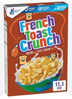 a box of french toast crunch cereal